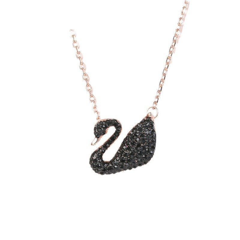 swan crystal necklace pendant choker swan crystal necklace pendant choker