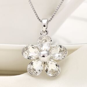 large crystal pendant necklace for women exaggerated style collarbone chain