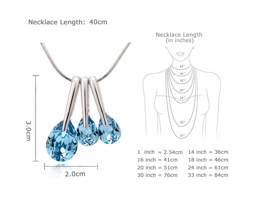 multi crystal pendant necklace austrian crystal necklace for women short clavicle chain multi crystal pendant necklace austrian crystal necklace for women short clavicle chain