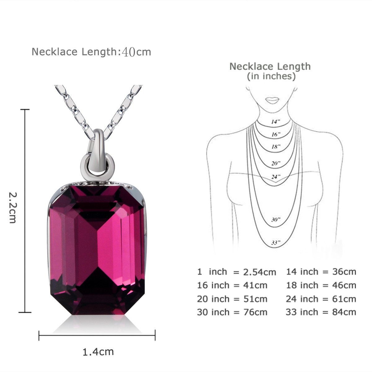 geometric square crystal necklace for women, crystal pendant necklace geometric square crystal necklace for women, crystal pendant necklace