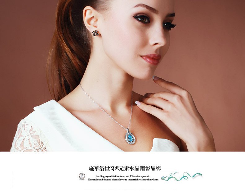 teardrop pendant necklace crystal necklace teardrop pendant necklace crystal necklace