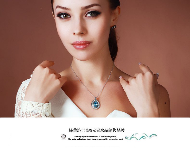 teardrop pendant necklace crystal necklace teardrop pendant necklace crystal necklace