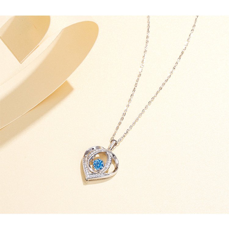 s925 sterling silver heartbeat necklace for women with hollow heart pendant s925 sterling silver heartbeat necklace for women with hollow heart pendant