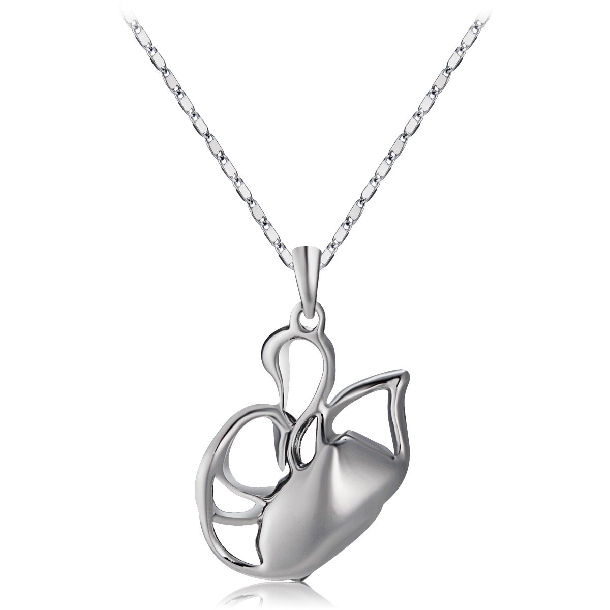 double swan crystal necklace austrian element crystal swan pendant double swan crystal necklace austrian element crystal swan pendant