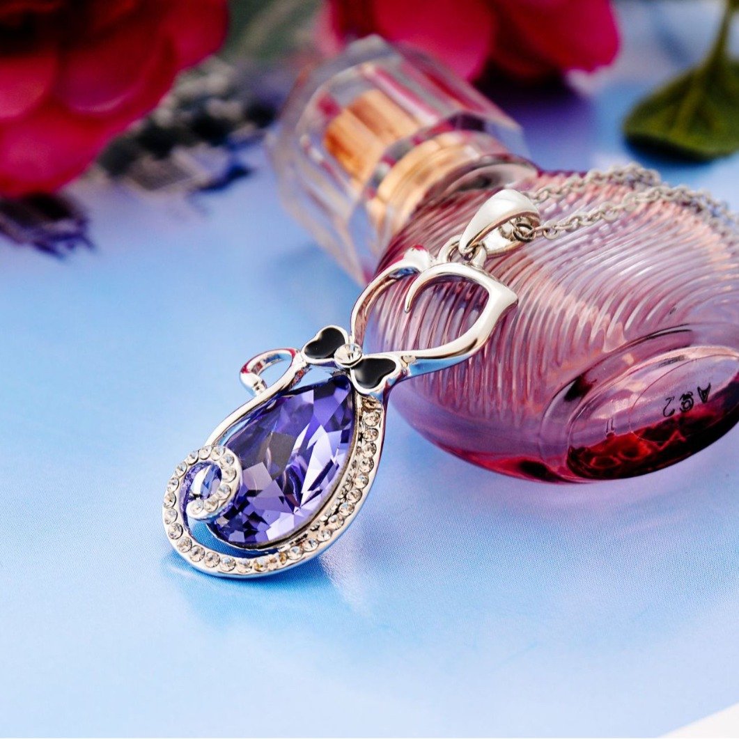 kitten crystal necklace pendant popular cartoon animal alloy choker kitten crystal necklace pendant popular cartoon animal alloy choker