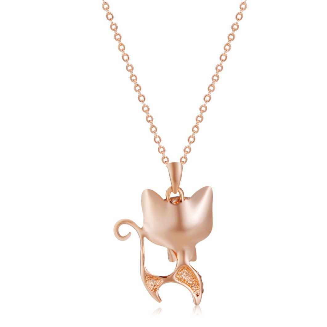cat crystal necklace for women fashionable cat pendant choker cat crystal necklace for women fashionable cat pendant choker