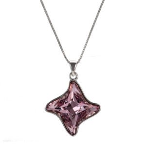 starfish crystal pendant necklace for women, fade resistant star crystal necklace