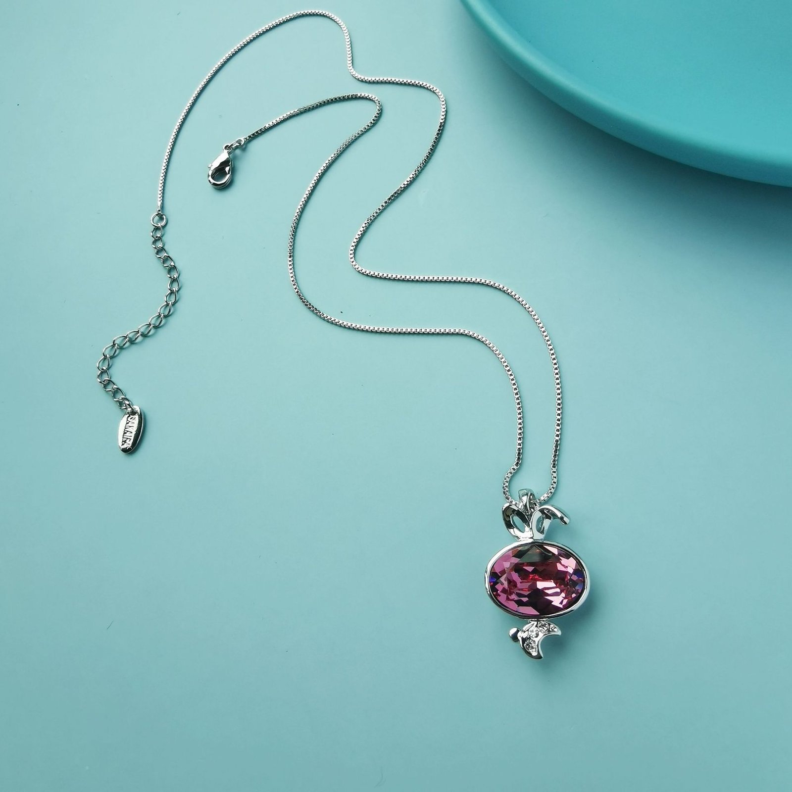 cute bunny necklace for women with animal pendant and crystal cute bunny necklace for women with animal pendant and crystal