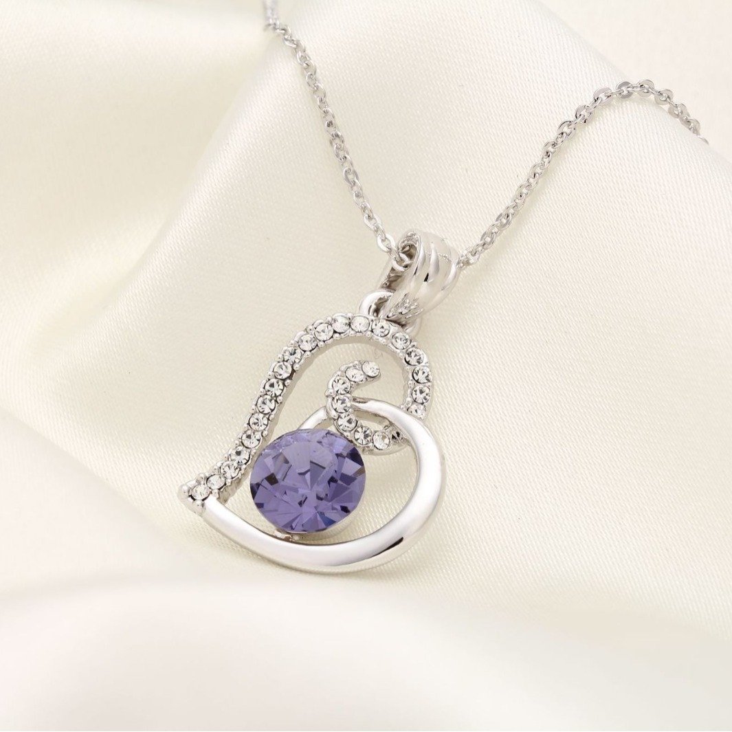 single minded hollow crystal pendant heart necklace single minded hollow crystal pendant heart necklace