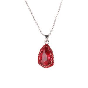 geometric crystal necklace for women, collarbone chain