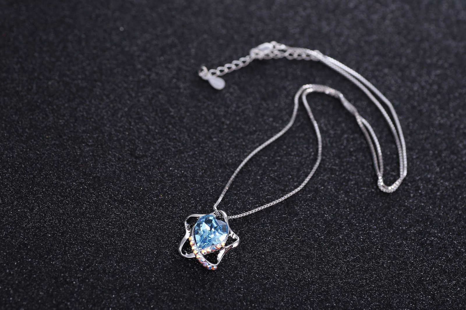 pentagram and heart crystal necklace for women, colour retaining fashion pendant choker pentagram and heart crystal necklace for women, colour retaining fashion pendant choker