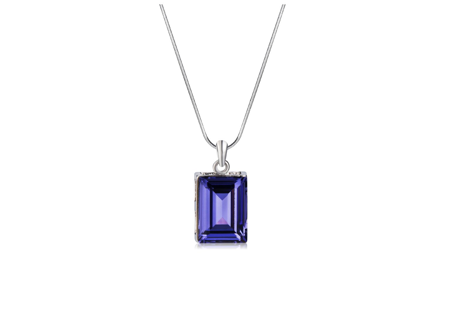 square crystal pendant necklace with austrian crystal collarbone chain square crystal pendant necklace with austrian crystal collarbone chain