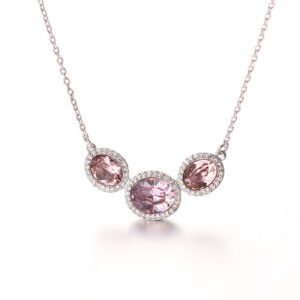 crystal pendant necklace with austrian elements crystal collarbone chain
