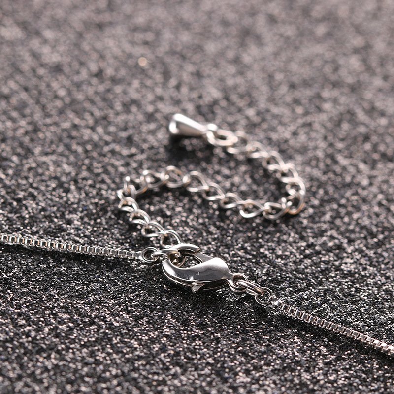 multicoloured white square crystal necklace for women with aurora candy pendant collarbone chain multicoloured white square crystal necklace for women with aurora candy pendant collarbone chain