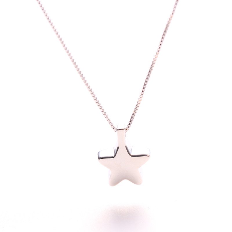 star crystal necklace for women blue diamond pentagram sweet star shaped clavicle chain star crystal necklace for women blue diamond pentagram sweet star shaped clavicle chain