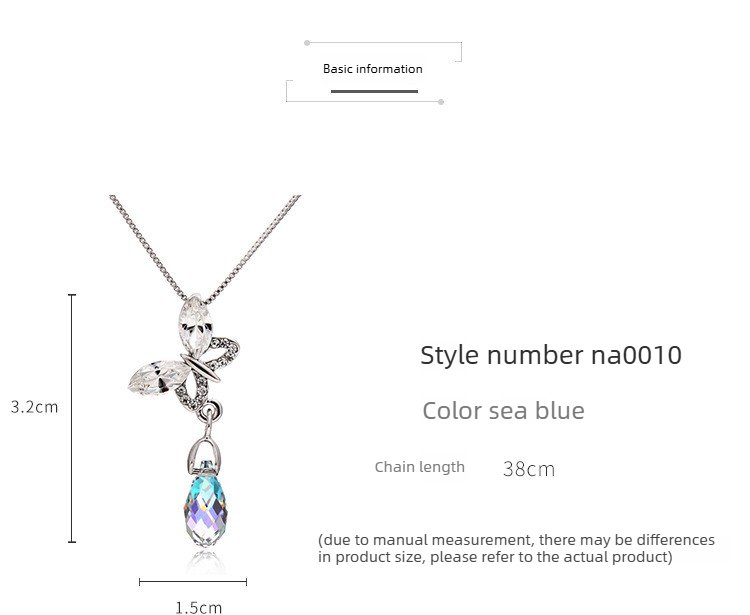 butterfly crystal pendant necklace choker butterfly crystal pendant necklace choker