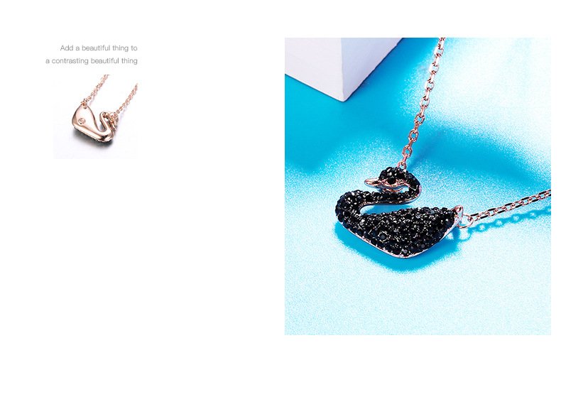 swan crystal necklace pendant choker swan crystal necklace pendant choker