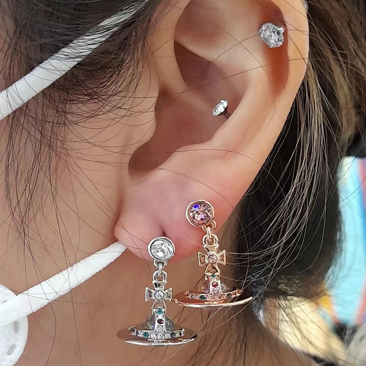 3d planet stud earrings saturn earrings for women 3d planet stud earrings saturn earrings for women