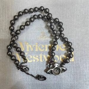 gunblack saturn pearl necklace for women planet pearl clavicle chain