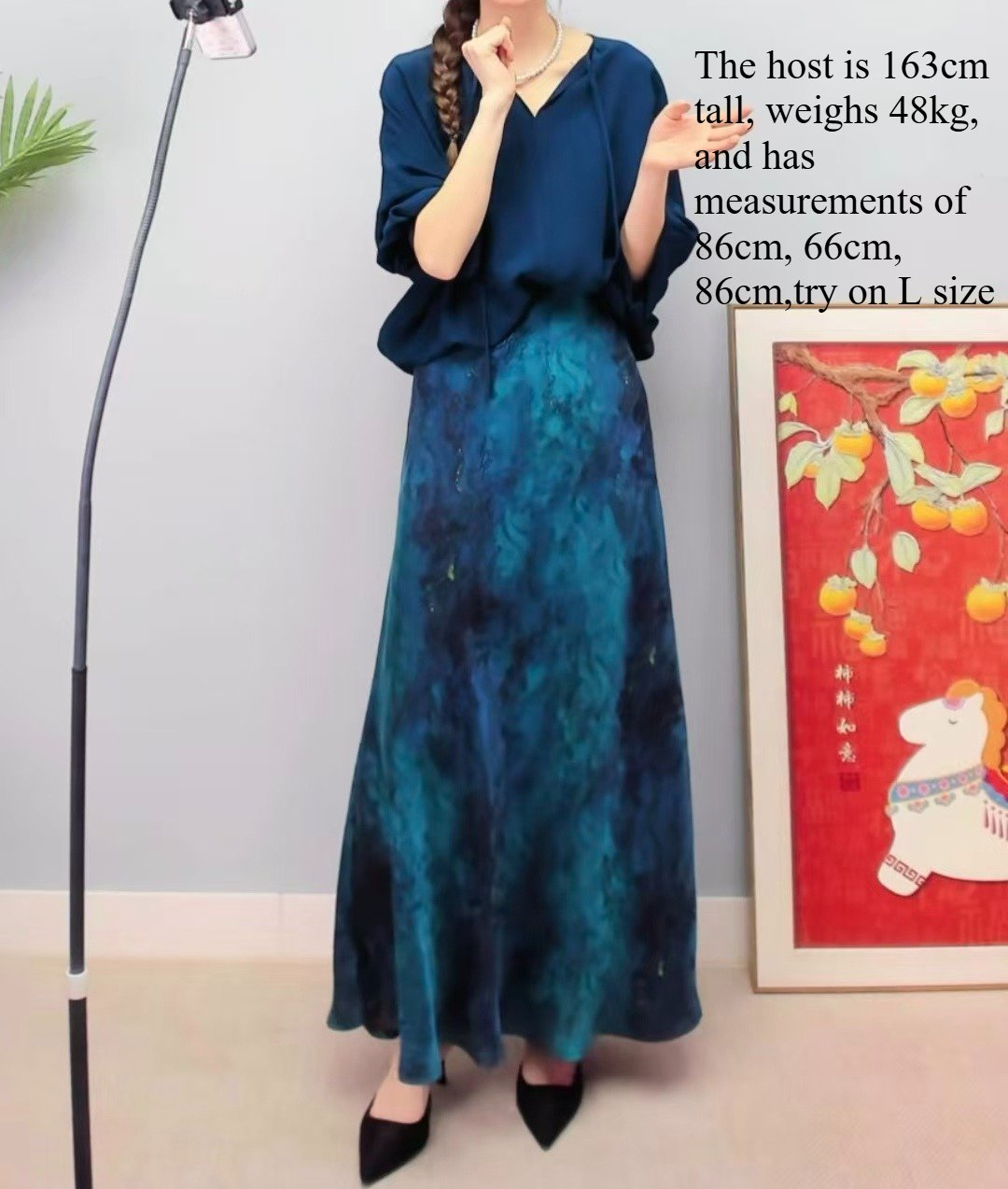 large flare silk floral organza fishtail skirt with extended bias cut, slim fit mulberry silk blue dress half skirt large flare silk floral organza fishtail skirt with extended bias cut, slim fit mulberry silk blue dress half skirt